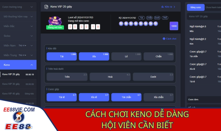 Keno - Thỏa Mãn Đam Mê Cùng Các Con Số Đỏ Đen 3 Cách chơi dễ thắng dành cho các thành viên